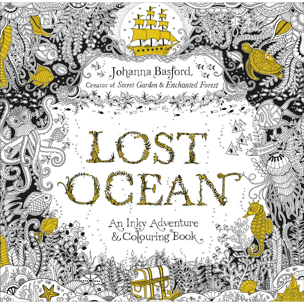 Virgin Books Lost Ocean | An Inky Adventure & Colouring Book