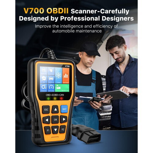 OBD2 Scanner, Enhanced Fixd Car Diagnostic Tool with Battery Tester, 1