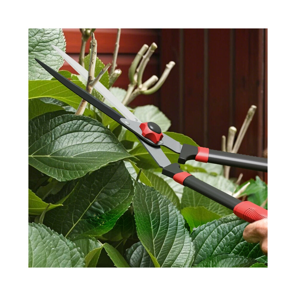 Garden Shears 63.5cm Heavy Duty Hedge Shears with Razor-Sharp Blades Comfort Grip & Tension Adjuster for Easy Trimming-image-OPC-PMG87ZM-NEW
