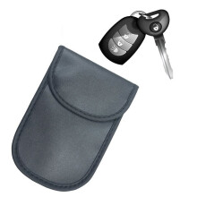 Diebstahlsicheres Etui für Autoschlüssel, Faraday-Käfig, 14 x 10 cm - Schwarz