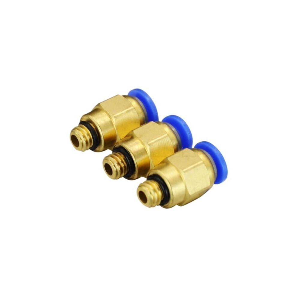 Pc4-M6 Pneumatic Fittings 4Mm To M6, Male Straight One-Touch Quick Release Connectors, 10 Pcs 9393856645466