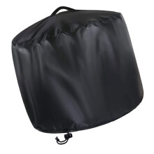 Brazier Dust Cover Tabletop Fire Pit Cover Outdoor Fire Table Collapsible Fireproof Black Silver Coated Fabric