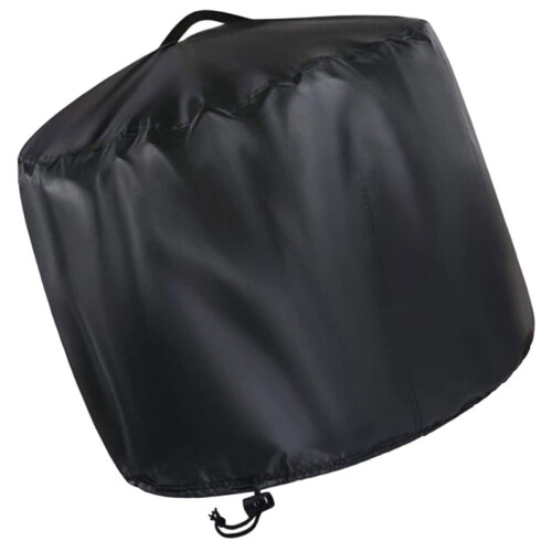 Fire Pit Cover Round Outdoor BBQ Tear-Resistant Fireplace Protector