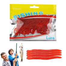 Freshwater Fishing Lures Fishy Smell Catfish Bait Trout Worm Flexible False Earthworm Attractants For Bass Carp Bream
