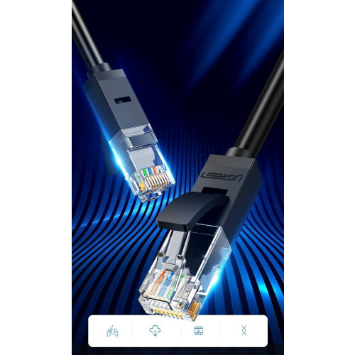 Ugreen Ethernet network cable RJ45, Cat6, UTP, 1000Mbps, 20m - Black 1
