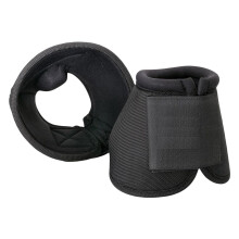 Horse Bell Boots Size S Black Shock Absorbing Durable Long Lasting For Equestrian Accessories