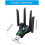 1300Mbps Double Band USB Adapter Dual-Band 4 External Antennas Hotspot Creator Enhanced WiFi Reception 2