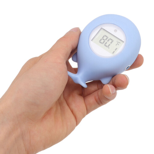 Floating Whale Bath Toy Thermometer - Accurate & Safe for Babies 2