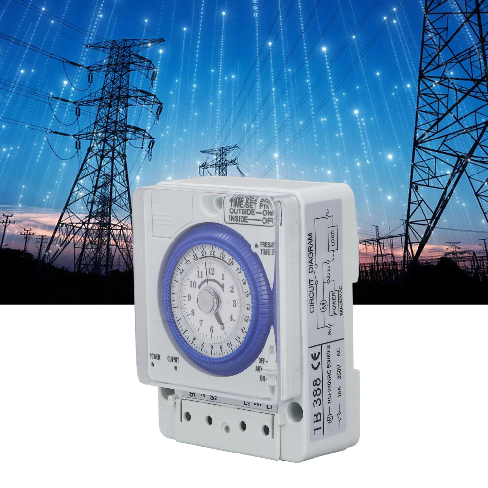 Flame Retardant Pc Housing Timer Switch 100-240Vac Clock Type For Kitchen 9491356030567