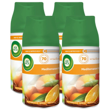 4 x Air Wick Freshmatic Automatic Spray Refill 250ml - Mediterranean Sun