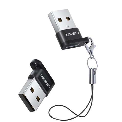 Ugreen USB-C 3.1 / USB-A 2.0 Adapter, 480 Mbit/s - Schwarz