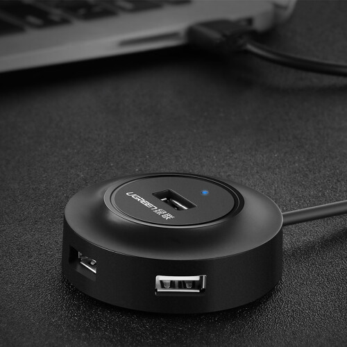 UGREEN USB 2.0 Hub 4x USB-A, 1m - Schwarz 1