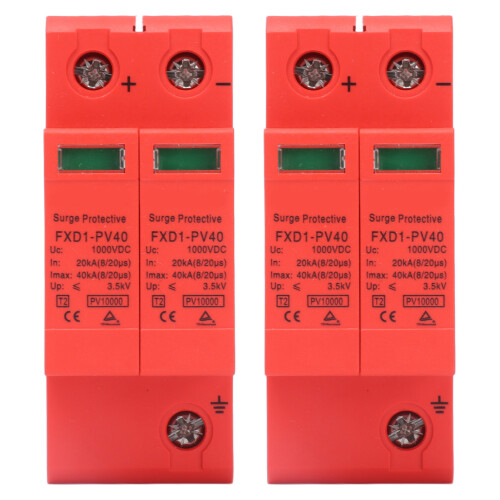 2Pcs SPD Schutz Geräte DC Photovoltaik Ableiter 2P