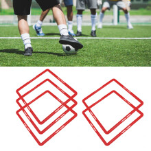 5 Pcs Agility Training Rings for Basketball & Football, Red, 42.5cm