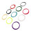 10Pcs High Elastic Color Mixing Badminton Racket Strings 28lbs 4