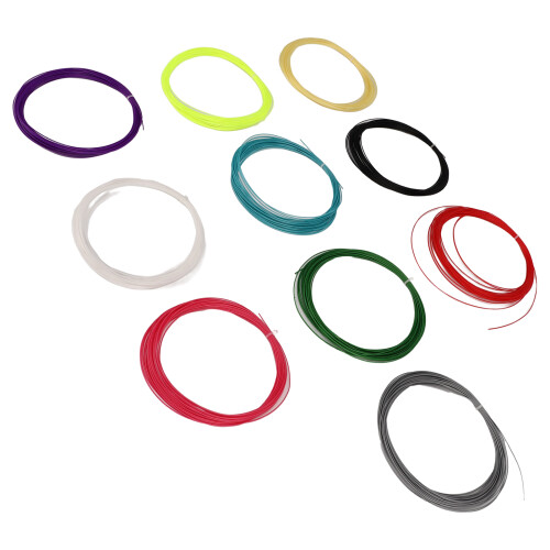 10Pcs High Elastic Color Mixing Badminton Racket Strings 28lbs 2