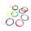 10Pcs High Elastic Color Mixing Badminton Racket Strings 28lbs 16