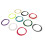10Pcs High Elastic Color Mixing Badminton Racket Strings 28lbs 15