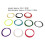 10Pcs High Elastic Color Mixing Badminton Racket Strings 28lbs 9
