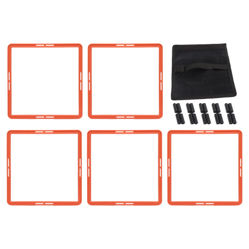 5 Pcs Agility Training Rings, 42.5cm, Orange, Multi-sport 1