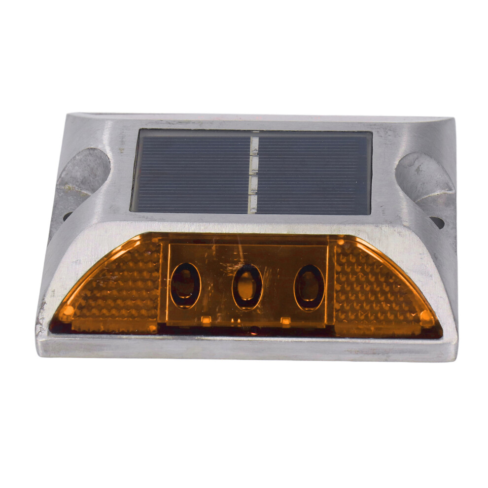 Solar Aluminum Road Stud Ip68 Waterproof For Driveways & Stairs Yellow 6931356041635