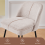 AINPECCA (BEIGE) 2PCS Bar Stools Velvet Spring Cushion Home 5