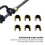 Compound Bow String Nocking Tools Set with T Ruler & Pliers – Black 75mm 6
