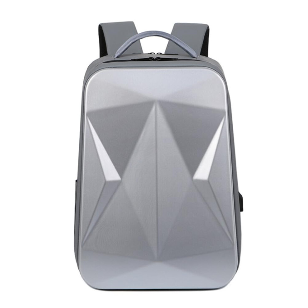 Hard Shell Laptop Backpack Anti Theft Waterproof Computer Backpack For Gaming And Business For Men Women Gray 9354506553685