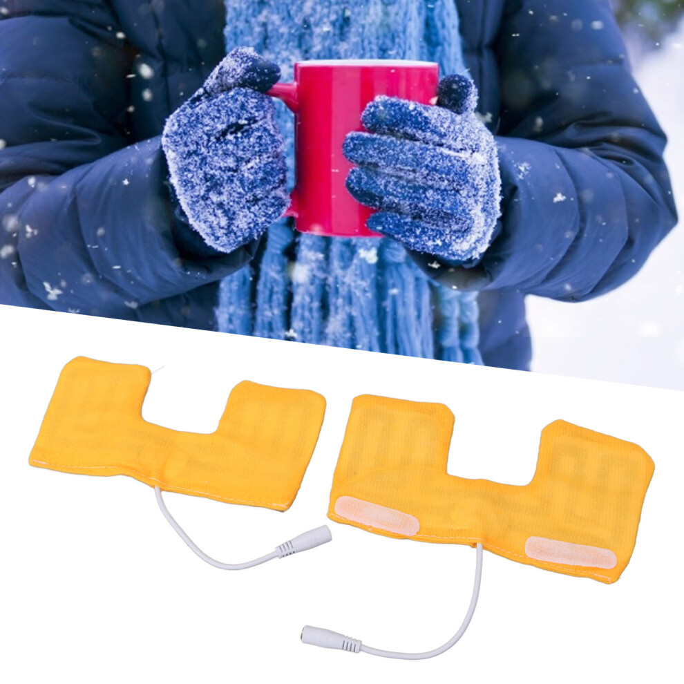 Winter Warmth: 2pcs USB Electric Heated Pads for Gloves & More