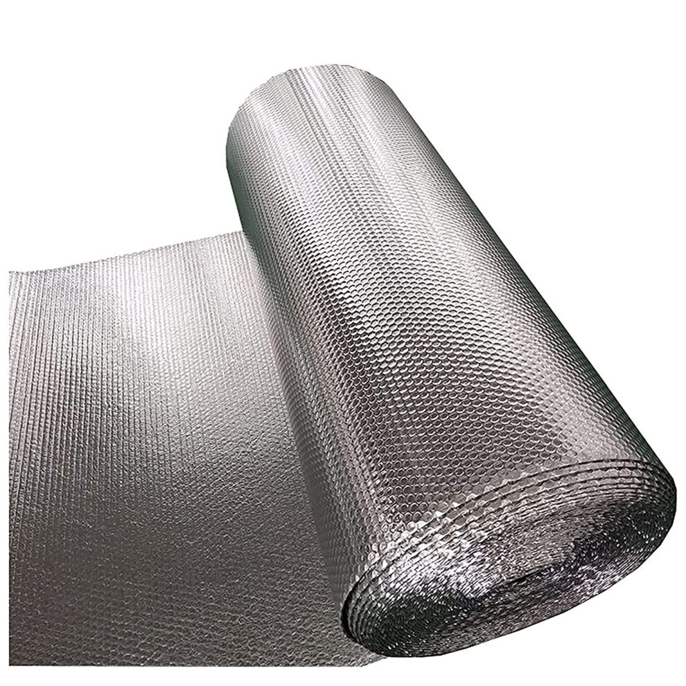 Double Bubble Reflective Foil Insulation Self-Adhesive Aluminium For Weatherproofing Attics And Ducts Size 1X10m Or 1X1m 9084446632521