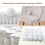 AINPECCA (BEIGE) 2PCS Bar Stools Velvet Spring Cushion Home 9