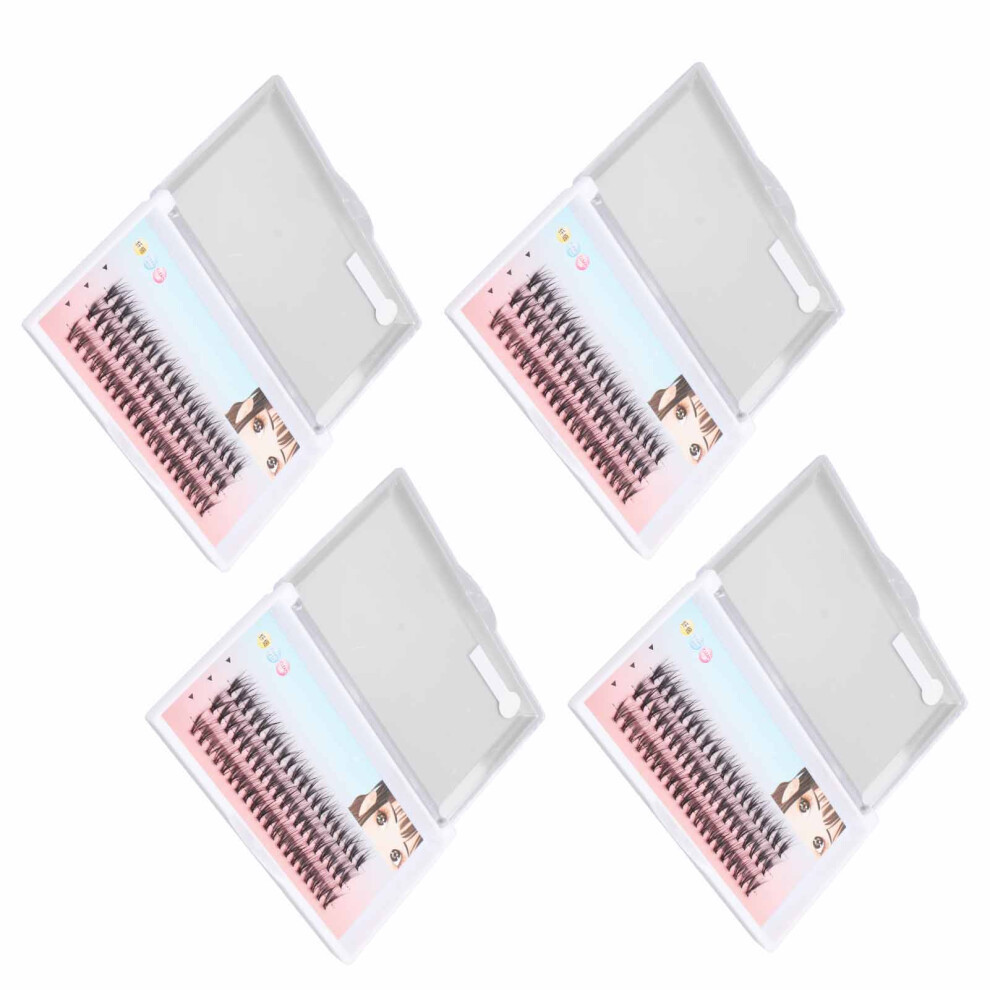4 Box C Curl 11mm Lash Clusters Soft Lightweight Individual Extensions