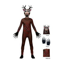 (140cm)99 Nächte im Wald Rentier Halloween Kostüm Body Stoff Fans Cosplay
