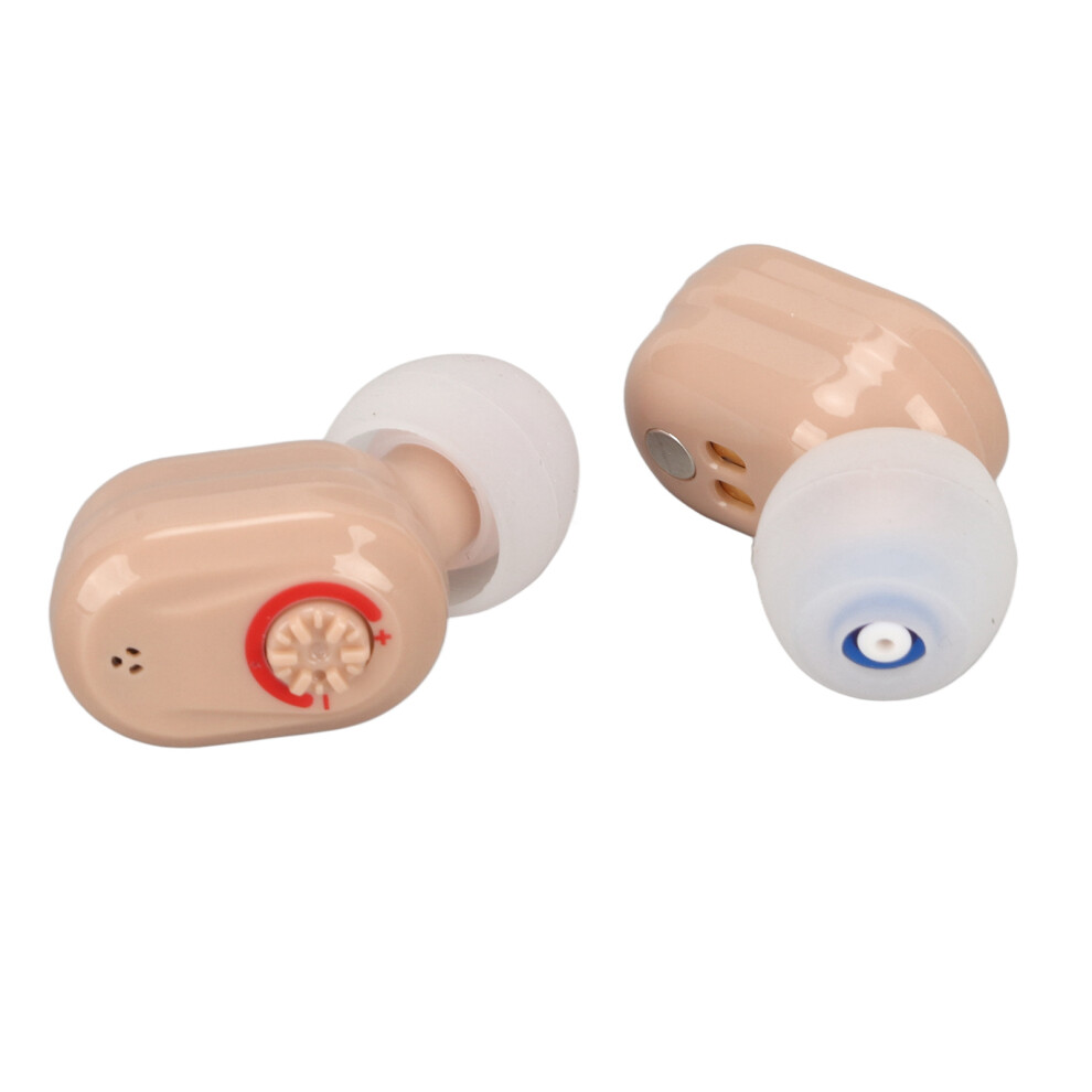 Pink Digital Hearing Amplifier Earbuds For Adults Noise Reduction Yellowish
