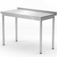 Table de travail murale avec rebord Budget Line STEEL 800 x 600 x 850 mm - Hendi 817193