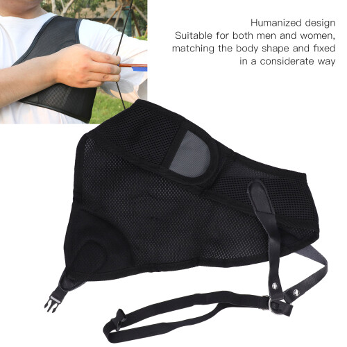 Adjustable Breathable Mesh Archery Chest Protector for Men & Women 2