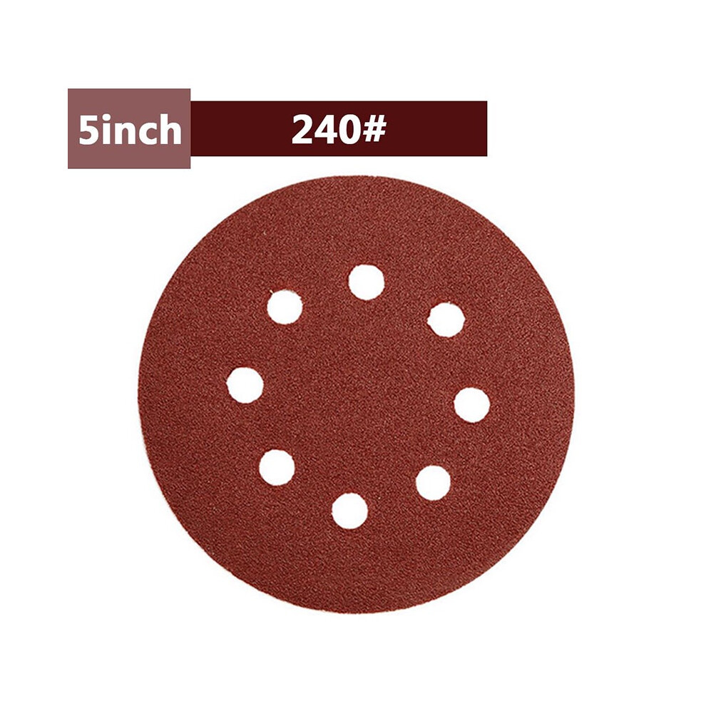 (240Grit) 10pcsset 8hole 5inch Sanding Discs 402000 Grit Hook Polishing Tools Loop-image-OPC-PMG8XFS-NEW