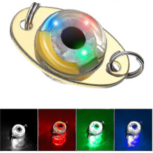 (As show, One size) SNQTV-10 Pieces Led Fishing Lures Fishing Spoons Lighted Bait Flasher