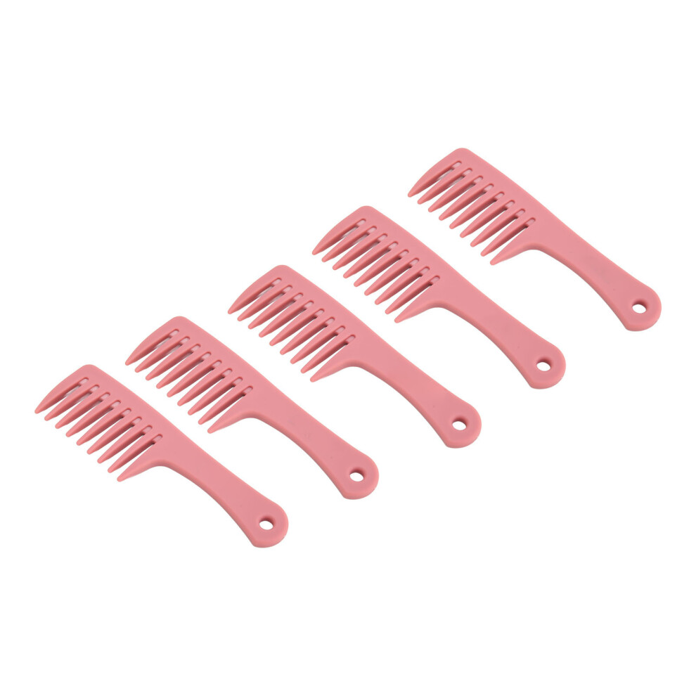 5Pcs Wide Tooth Comb Set Anti-Static Ergonomic Hair Styling Combs 16.2cm