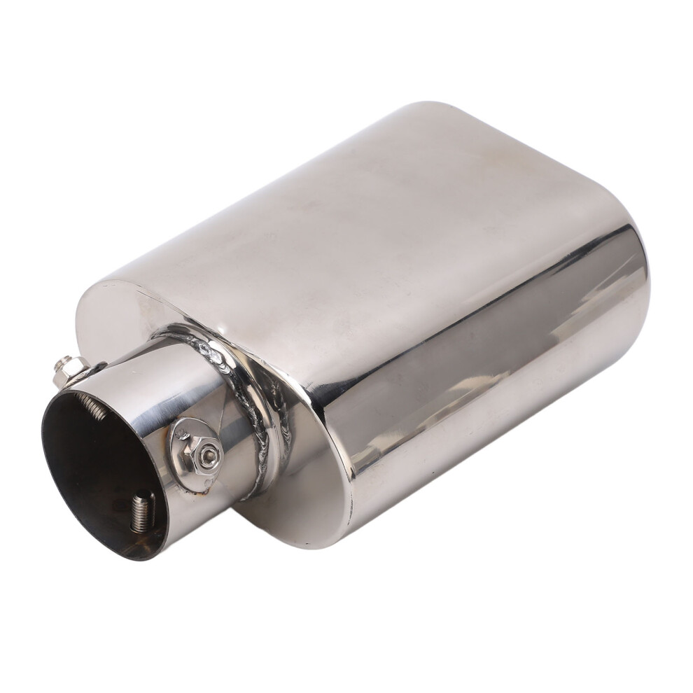 Polished Stainless Steel Exhaust Tailpipe Tip 60Mm Inlet 137Mm Outlet 210Mm Silver 5081356071932