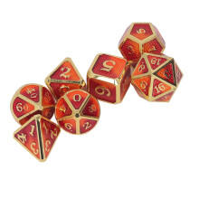 Set de 7 dados metálicos Tipo 1 para fiestas y decoración