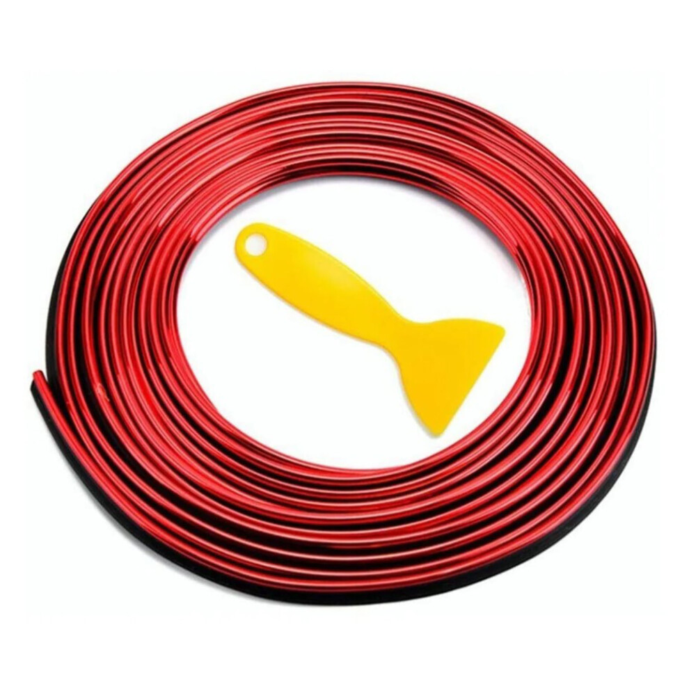10M Pvc Interior Car Led Strip Decorative Ambient Lighting Kit Red/Light 5021356077008