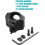Flashlight Mount 25.4mm / 1 Inch Aluminum Scope Ring Holder Compatible With M-IOK Rail Systems Includes Hardware 4