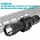 Flashlight Mount 25.4mm / 1 Inch Aluminum Scope Ring Holder Compatible With M-IOK Rail Systems Includes Hardware 2