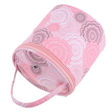 Yarn Storage Carrying Bag Portable Yarn Organizer For Knitting Tools Handheld Tangle Design Floral Pattern Travel Use