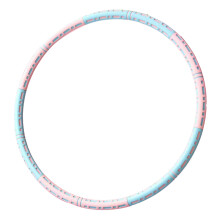 Weighted Fitness Hoop 6-Section Detachable Dual Color Abdomen Waist Slimming