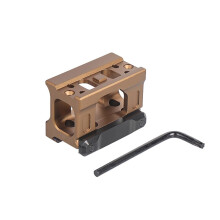 Tactical Red Dot Riser Scope Mount For T1 T2 CompM5s CompM5b R5 Duty RDS FST-MISB 20mm Picatinny Rail Tan