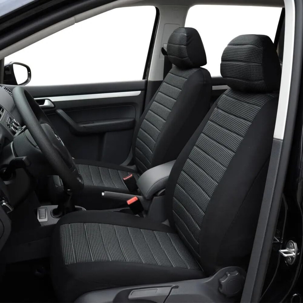 Car Seat Covers Set For Skoda Fabia Ii 5J (2007-2014) Front Driver Passenger Seat Covers With Headrests 9067246342142