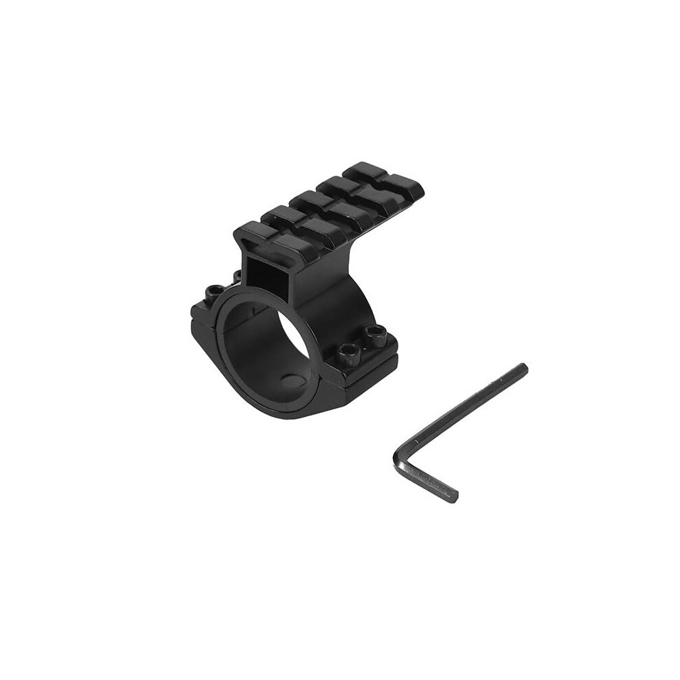 Tactical Scope Tube Clamp Mount 25.4Mm & 30Mm Ring Adapter, 4-Slot Top Weaver Picatinny Rail, For Flashlight & Optics 9084446633634