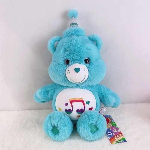 (Blue)Care Bear Cartoon Puppe Regenbogenbär süßes Plüschtier für Kinder 33 cm PP Baumwolle
